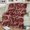 Octopus Squid Tentacle Pattern Print Blanket-grizzshop