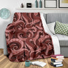 Octopus Squid Tentacle Pattern Print Blanket-grizzshop