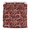 Octopus Squid Tentacle Pattern Print Duvet Cover Bedding Set-grizzshop