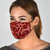 Octopus Squid Tentacle Pattern Print Face Mask-grizzshop