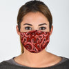 Octopus Squid Tentacle Pattern Print Face Mask-grizzshop