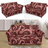 Octopus Squid Tentacle Pattern Print Loveseat Cover-grizzshop