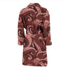 Octopus Squid Tentacle Pattern Print Men Long Robe-grizzshop