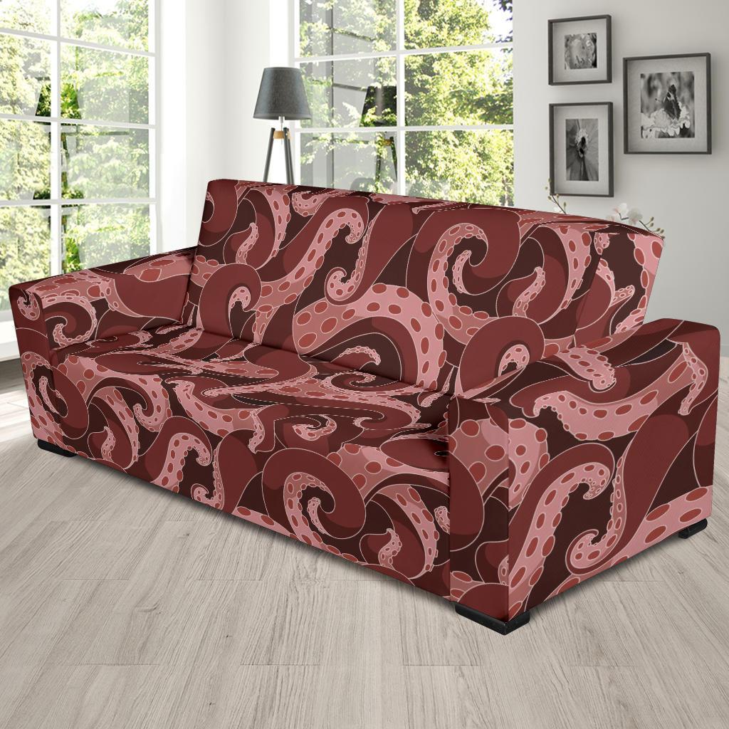 Octopus Squid Tentacle Pattern Print Sofa Covers-grizzshop