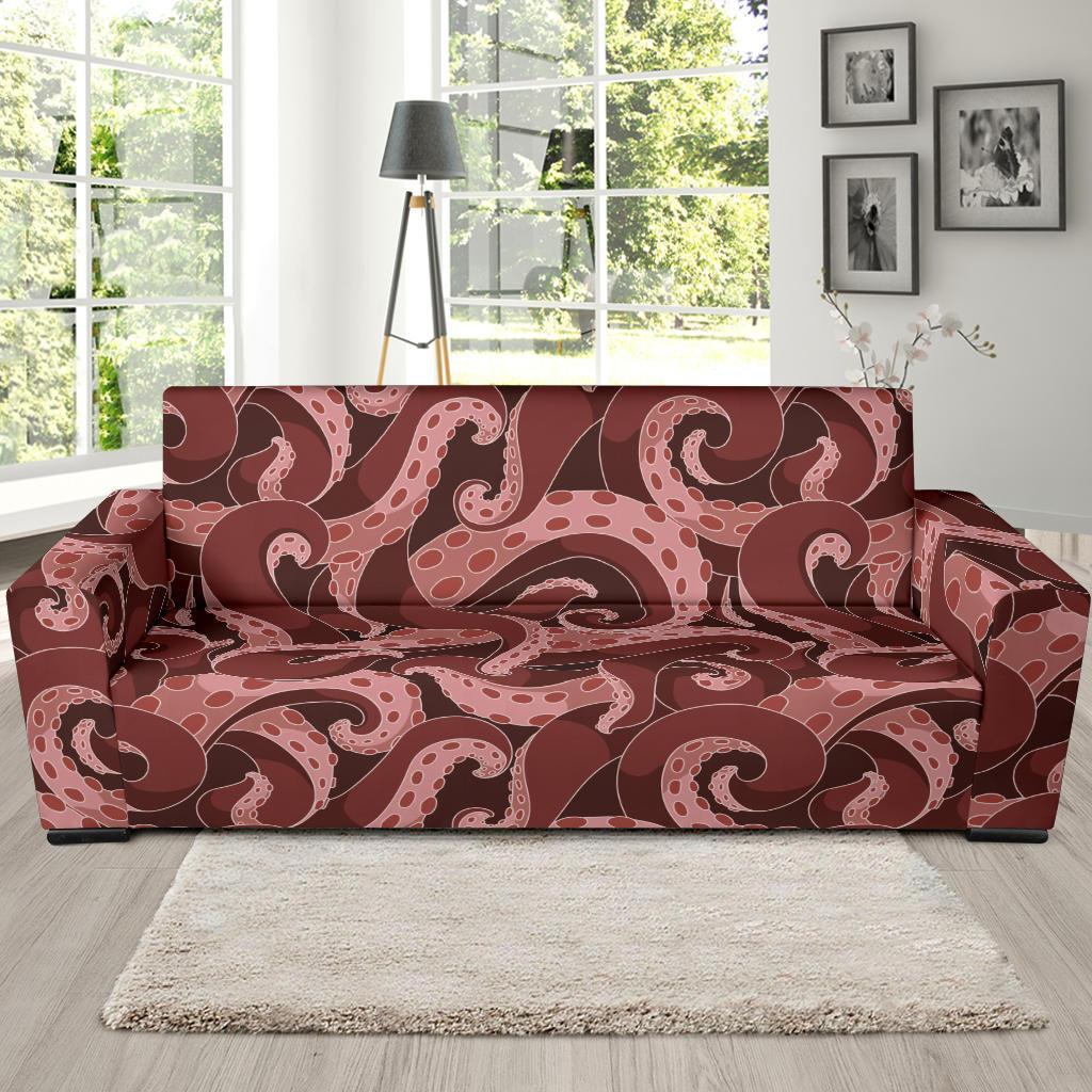 Octopus Squid Tentacle Pattern Print Sofa Covers-grizzshop