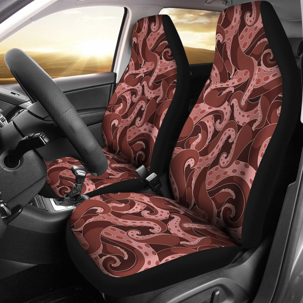 Octopus Squid Tentacle Pattern Print Universal Fit Car Seat Cover-grizzshop