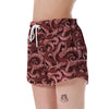 Octopus Squid Tentacle Pattern Print Women's Shorts-grizzshop