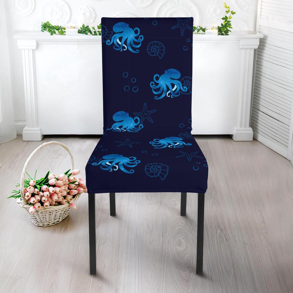 Octopus Squid Tentacle Print Pattern Chair Cover-grizzshop