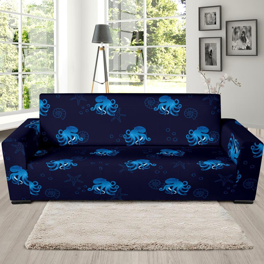 Octopus Squid Tentacle Print Pattern Sofa Covers-grizzshop