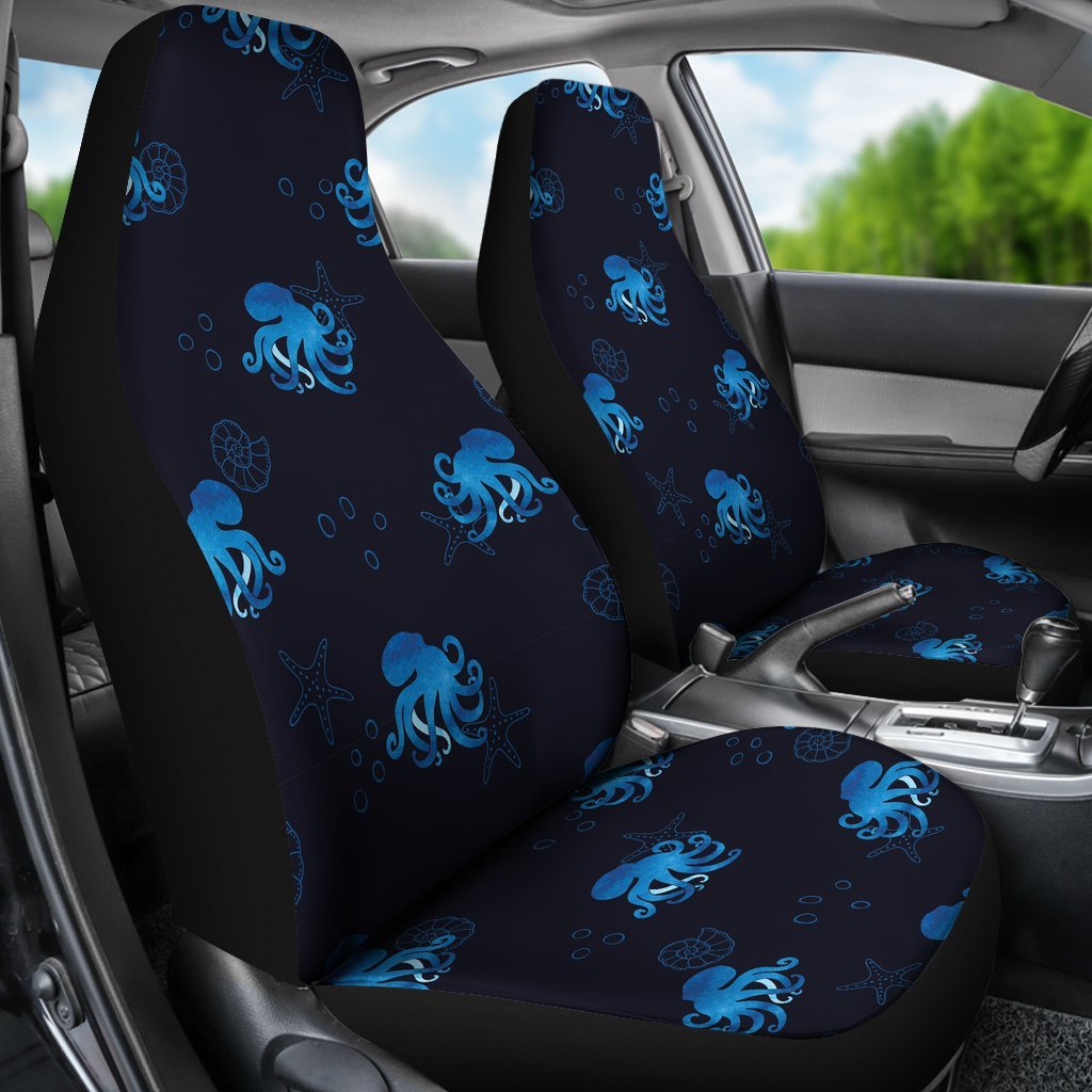 Octopus Squid Tentacle Print Pattern Universal Fit Car Seat Cover-grizzshop