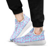 Octopus Teal And Purple Print Pattern White Athletic Shoes-grizzshop