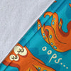 Octopus Tentacle Squid Pattern Print Blanket-grizzshop