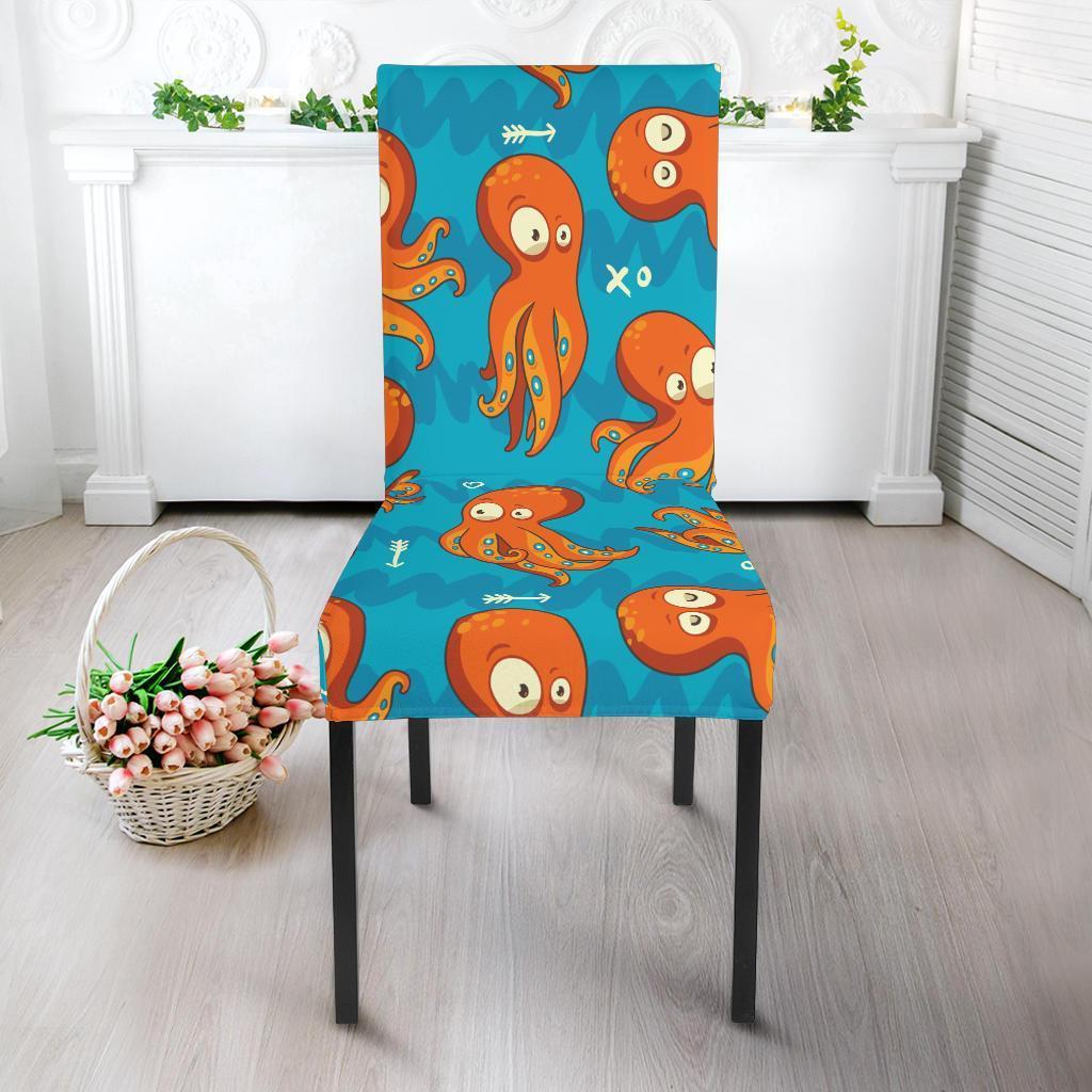 Octopus Tentacle Squid Pattern Print Chair Cover-grizzshop