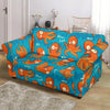 Octopus Tentacle Squid Pattern Print Loveseat Cover-grizzshop