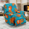 Octopus Tentacle Squid Pattern Print Recliner Cover-grizzshop