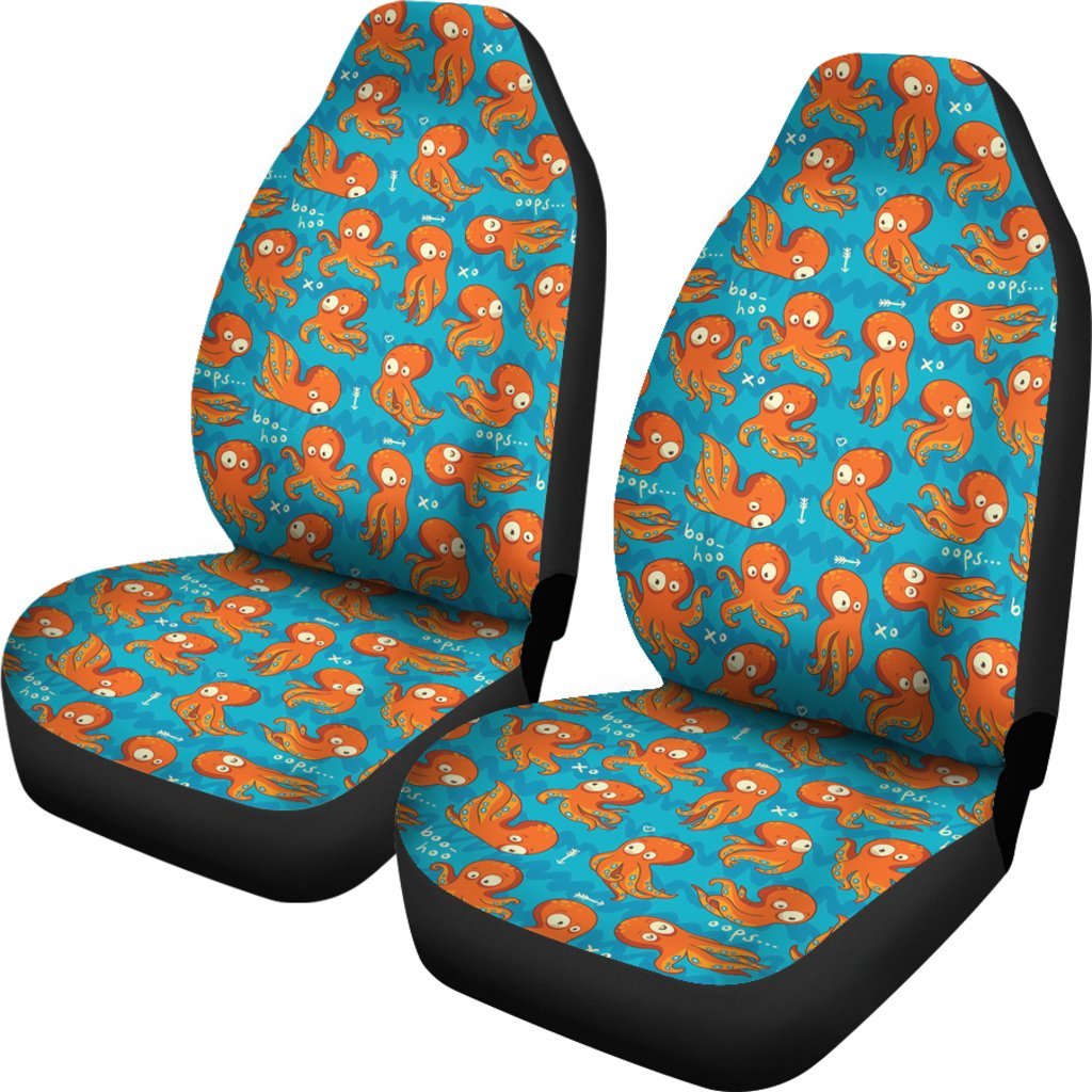 Octopus Tentacle Squid Pattern Print Universal Fit Car Seat Cover-grizzshop