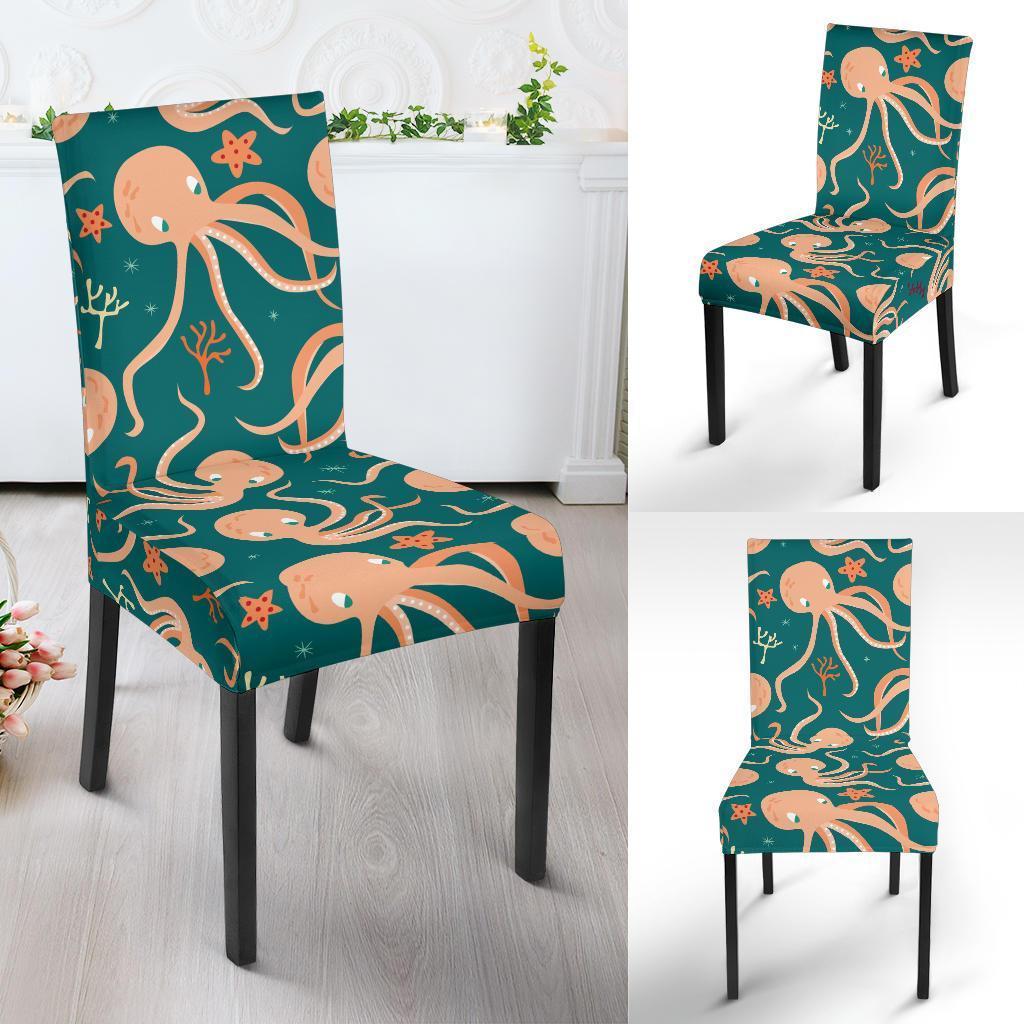 Octopus Tentacle Squid Print Pattern Chair Cover-grizzshop