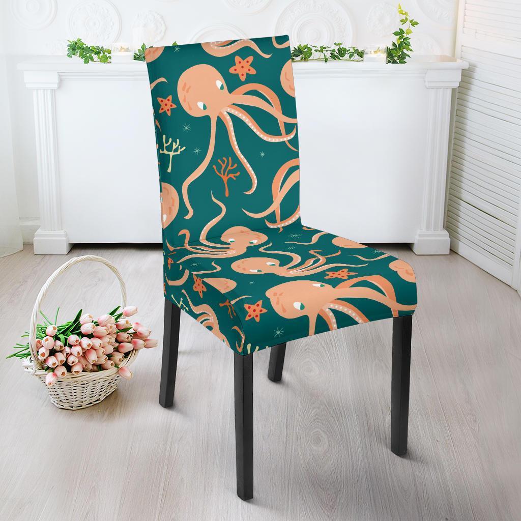 Octopus Tentacle Squid Print Pattern Chair Cover-grizzshop