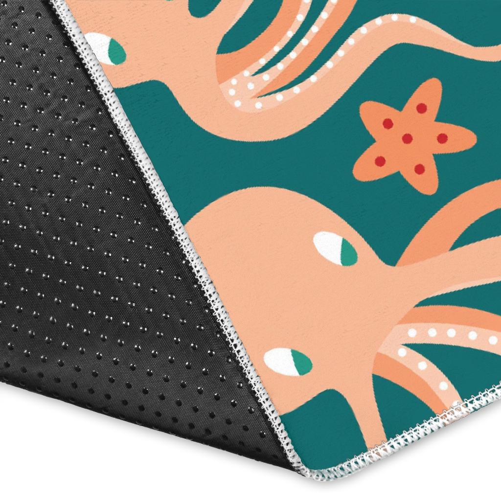 Octopus Tentacle Squid Print Pattern Floor Mat-grizzshop