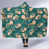 Octopus Tentacle Squid Print Pattern Hooded Blanket-grizzshop