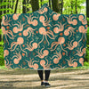 Octopus Tentacle Squid Print Pattern Hooded Blanket-grizzshop