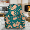 Octopus Tentacle Squid Print Pattern Recliner Cover-grizzshop