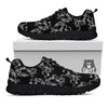 Octopus Tentacles Print Pattern Black Sneaker-grizzshop