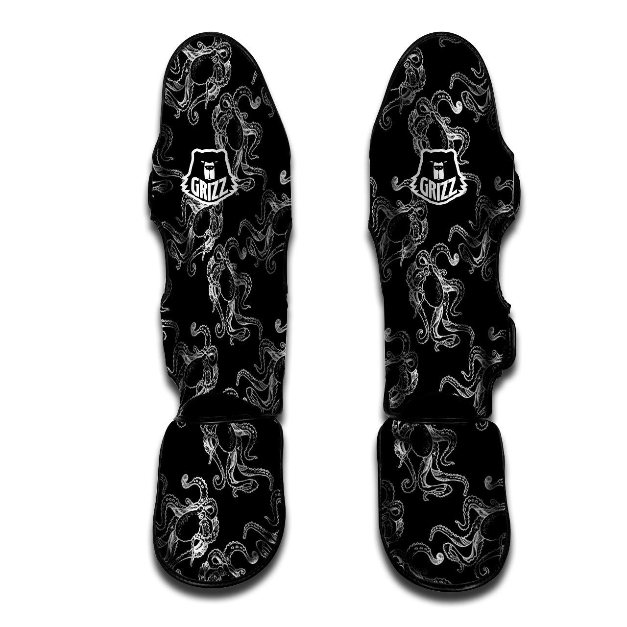 Octopus Tentacles Print Pattern Muay Thai Shin Guards-grizzshop