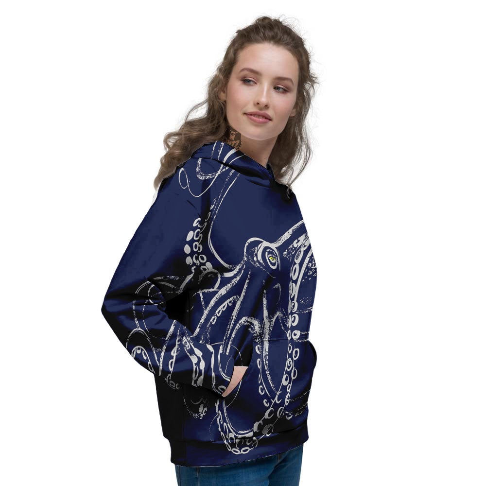 Octopus Tentacles Print Women's Hoodie-grizzshop