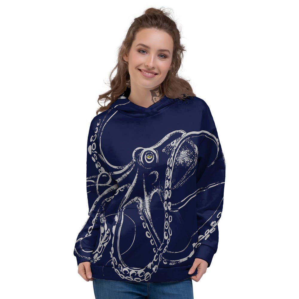 Octopus Tentacles Print Women's Hoodie-grizzshop