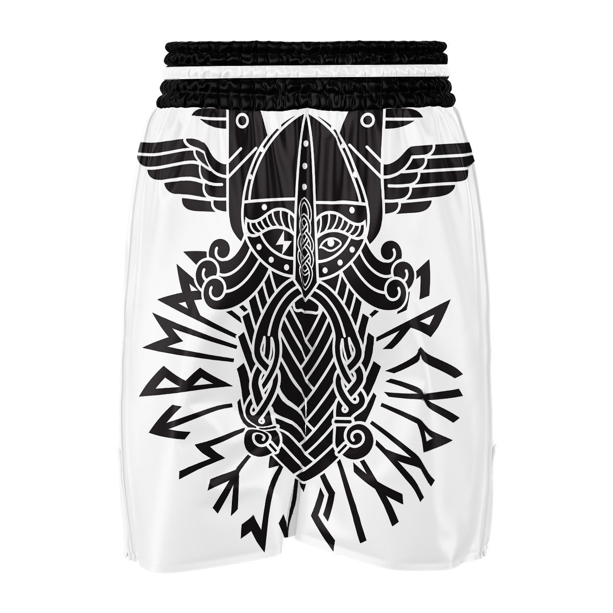 Odin God With Muninn And Huginn Print Boxing Shorts-grizzshop
