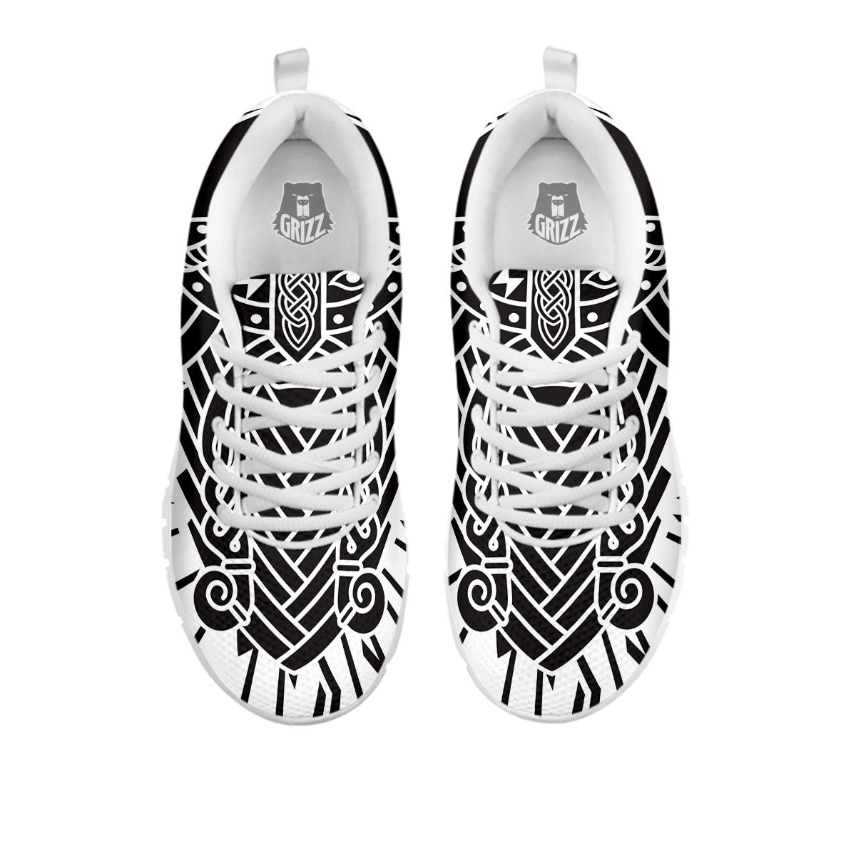 Odin God With Muninn And Huginn Print White Sneaker-grizzshop