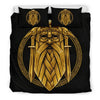 Odin Viking Sword Raven Print Duvet Cover Bedding Set-grizzshop