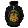 Odin Viking Sword Raven Print Women Men Pullover Hoodie-grizzshop