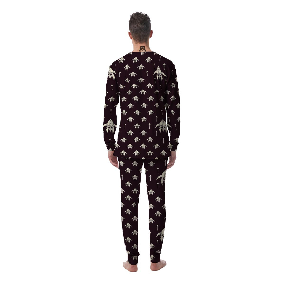 Odin's Mask Viking Men's Pajamas-grizzshop