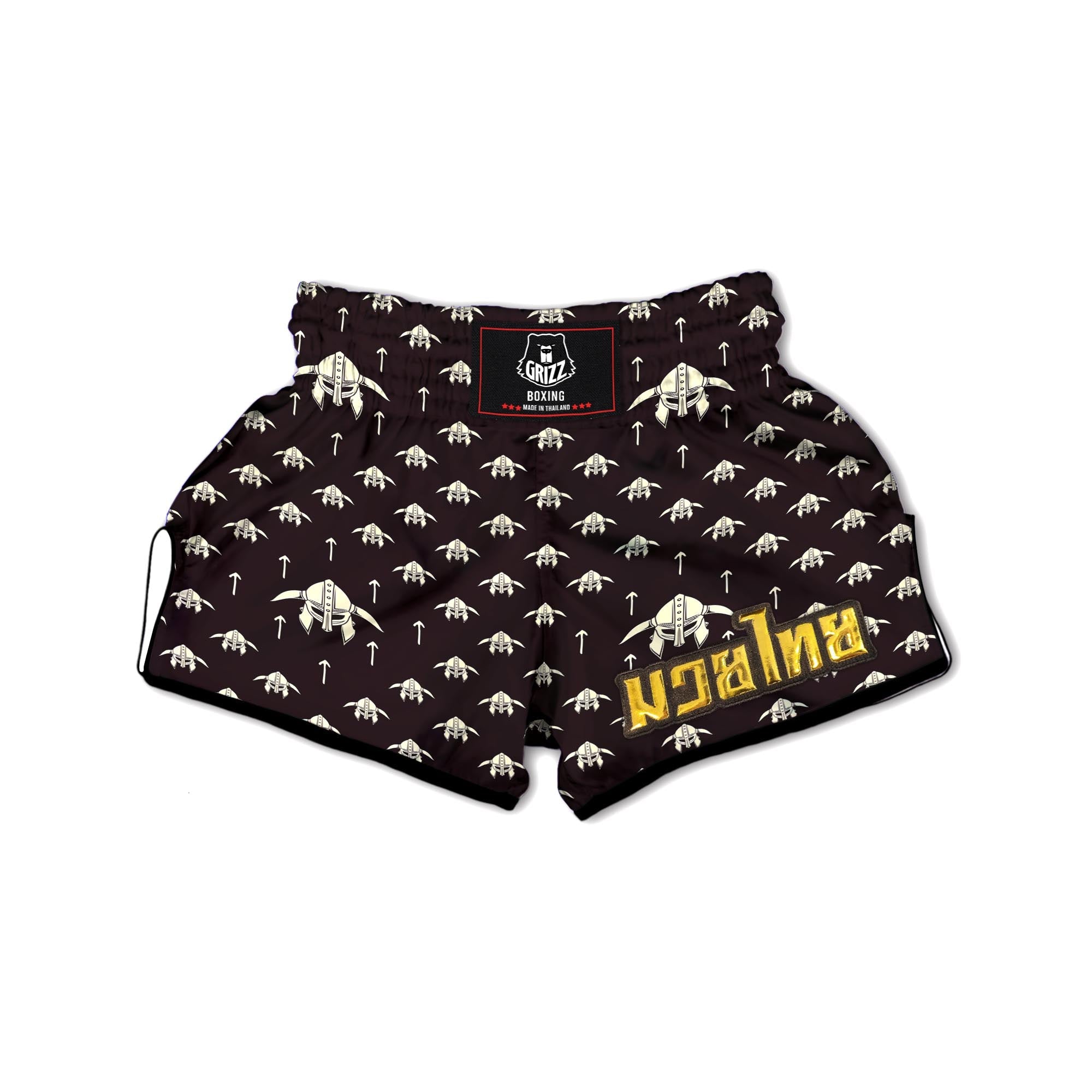 Odin's Mask Viking Muay Thai Boxing Shorts-grizzshop
