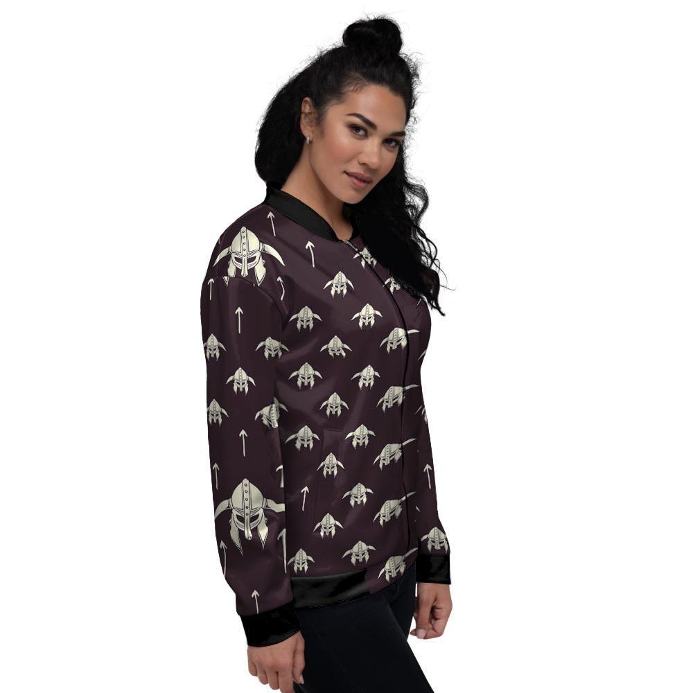 Odin's Mask Viking Women's Bomber Jacket-grizzshop