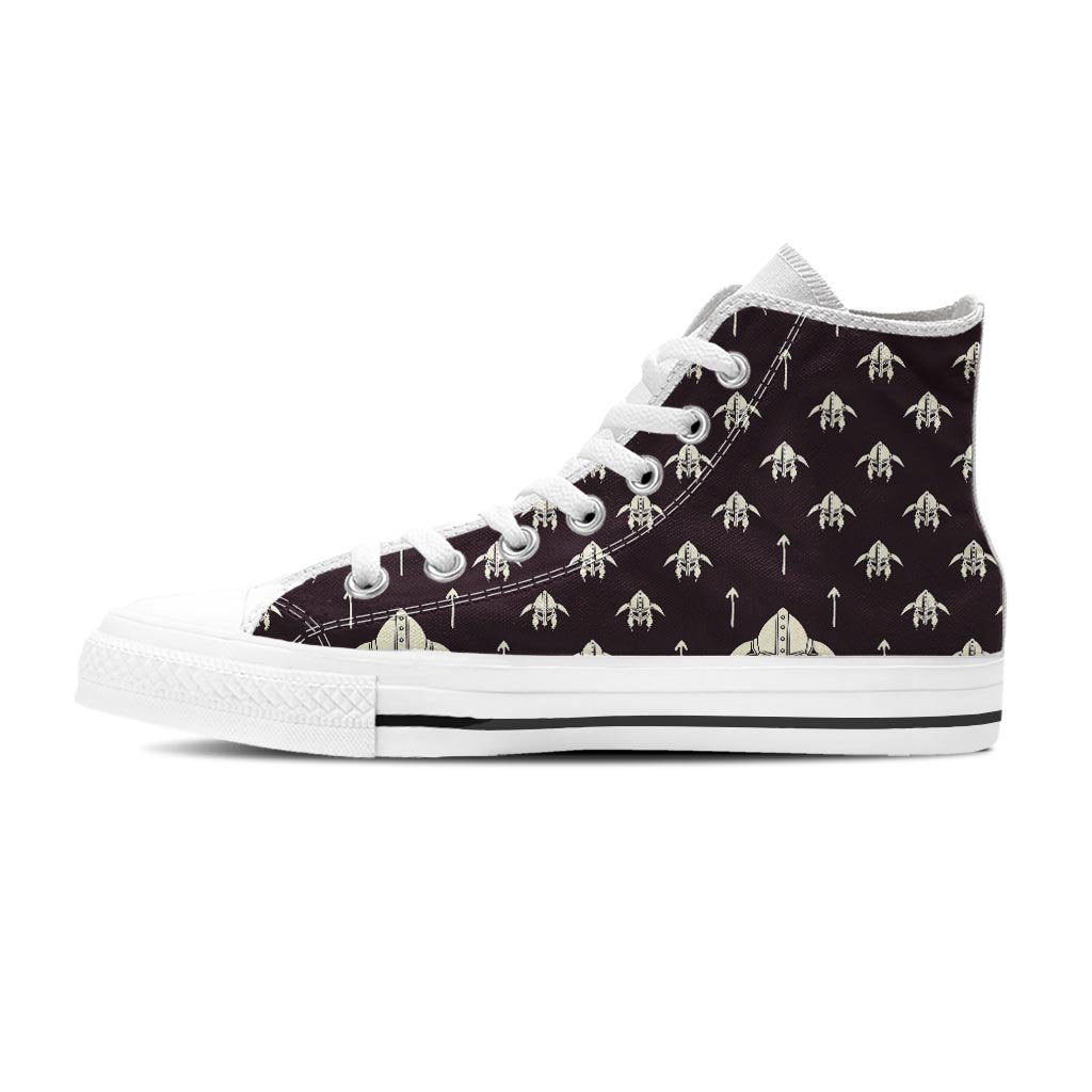 Odin's Mask Viking Women's High Top Shoes-grizzshop