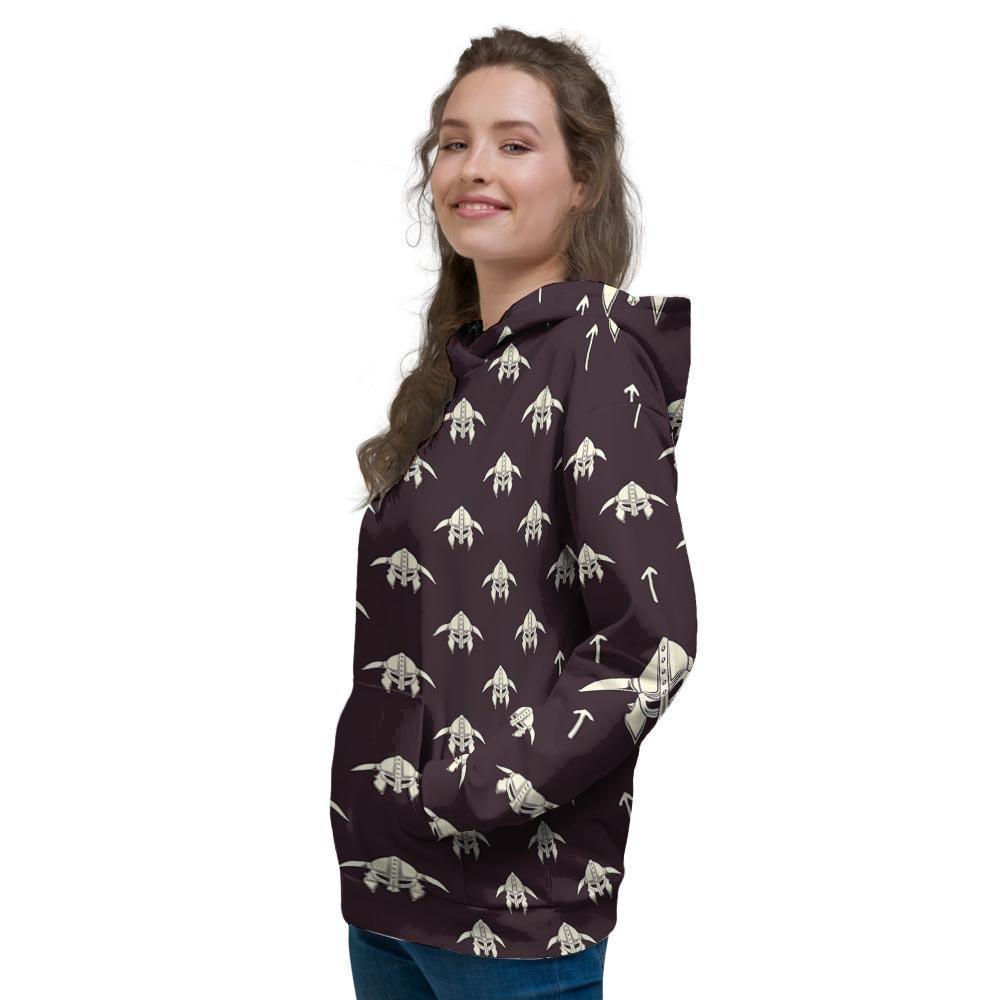 Odin's Mask Viking Women's Hoodie-grizzshop