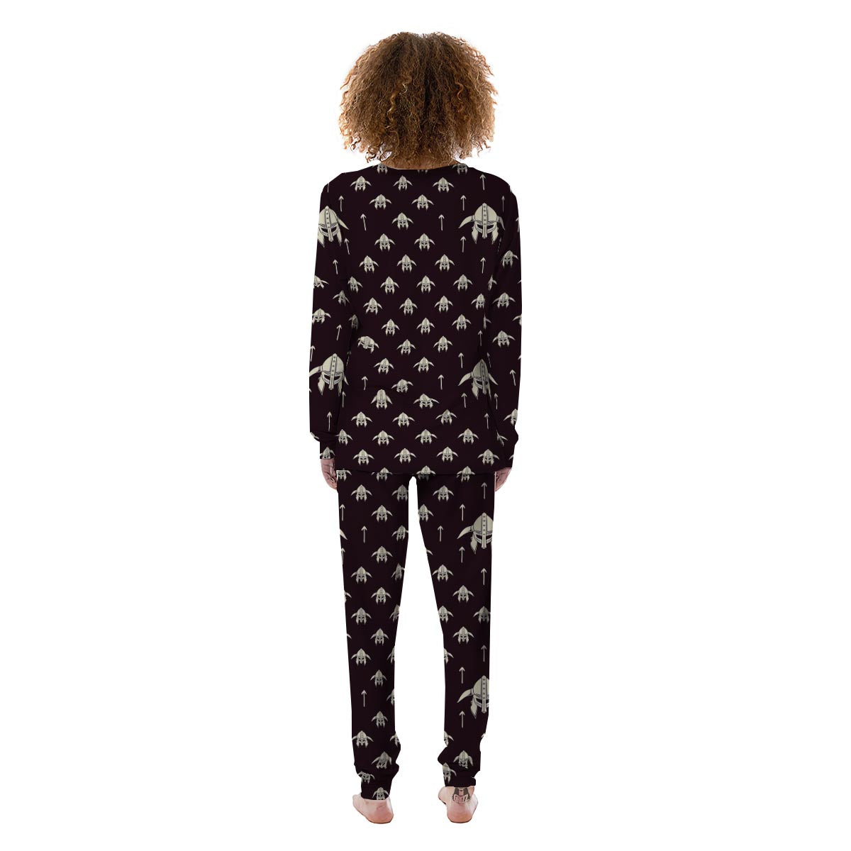 Odin's Mask Viking Women's Pajamas-grizzshop