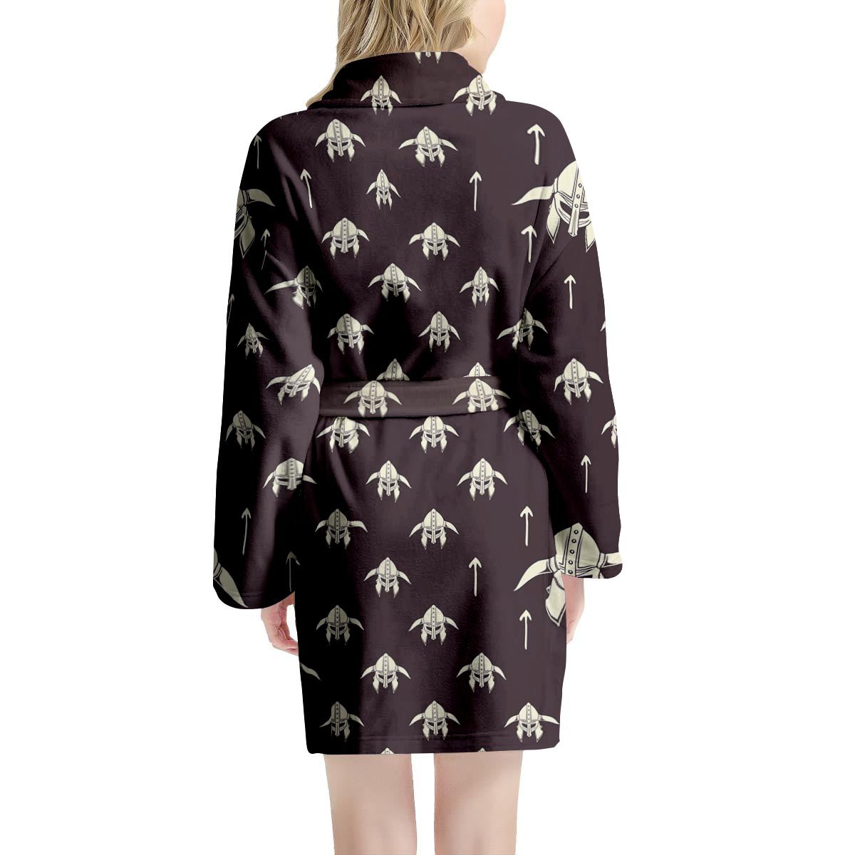Odin's Mask Viking Women's Robe-grizzshop
