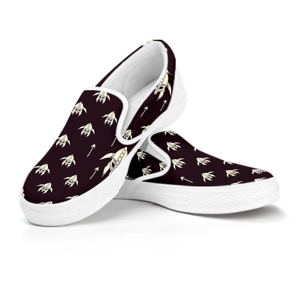 Odin's Mask Viking Women's Slip On Sneakers-grizzshop