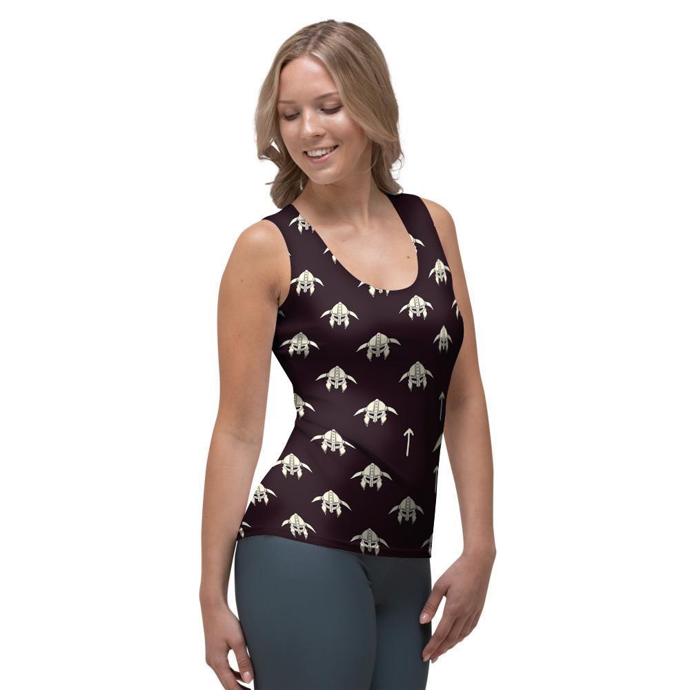 Odin's Mask Viking Women's Tank Top-grizzshop