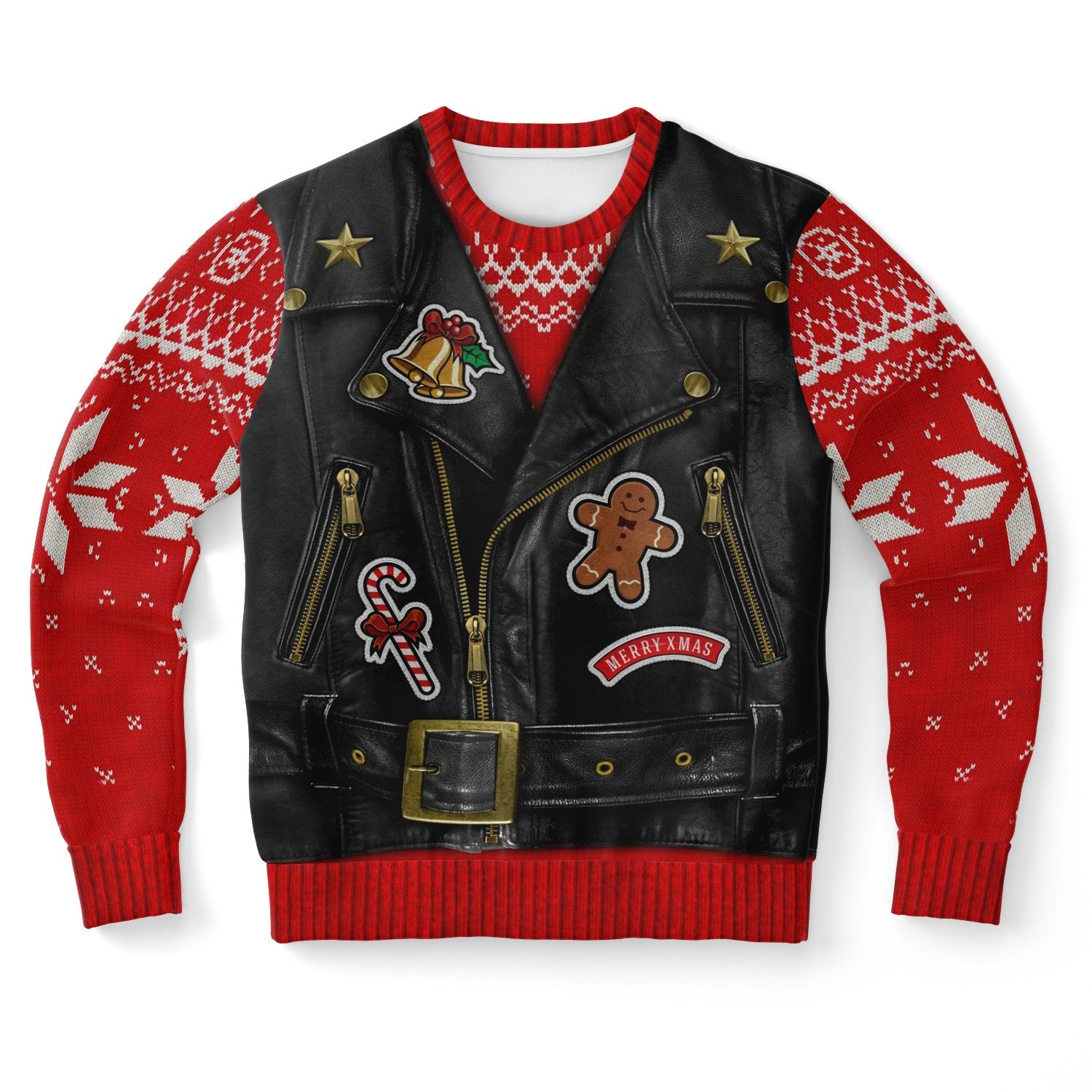 Oh What Fun It Is To Ride Motorcycle Ugly Christmas Sweater-grizzshop