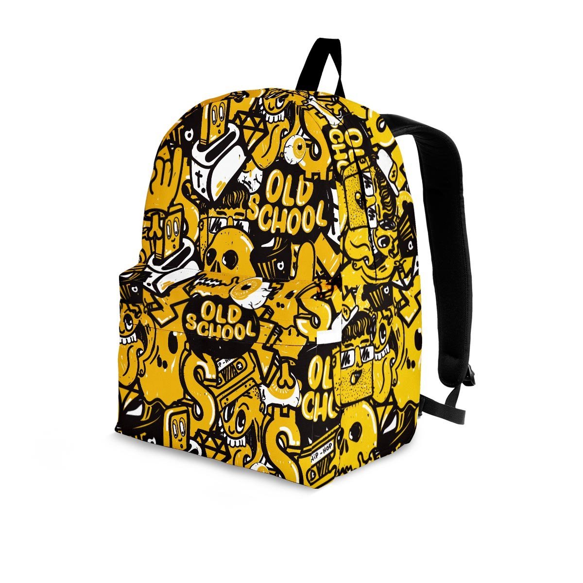 Old School HipHop Print Backpack-grizzshop