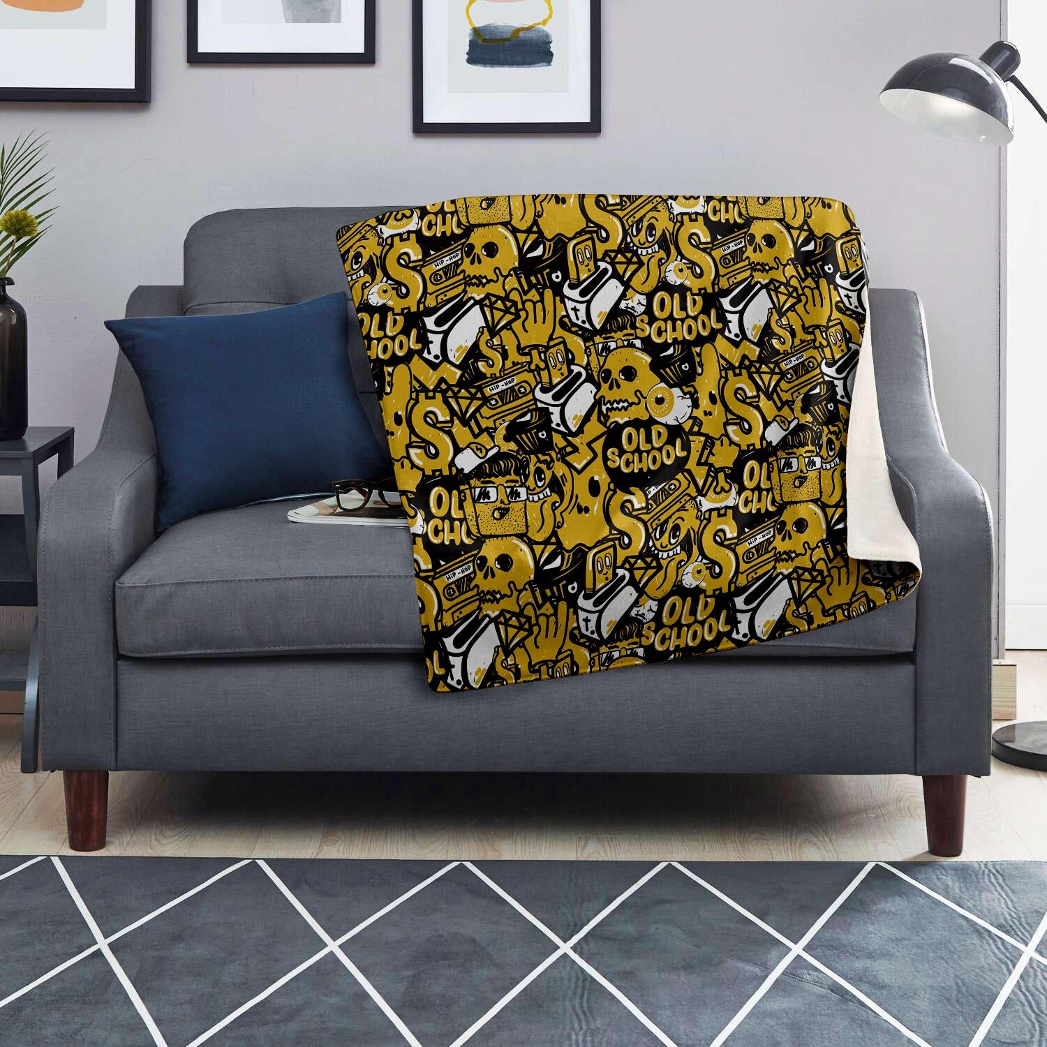 Old School HipHop Print Blanket-grizzshop