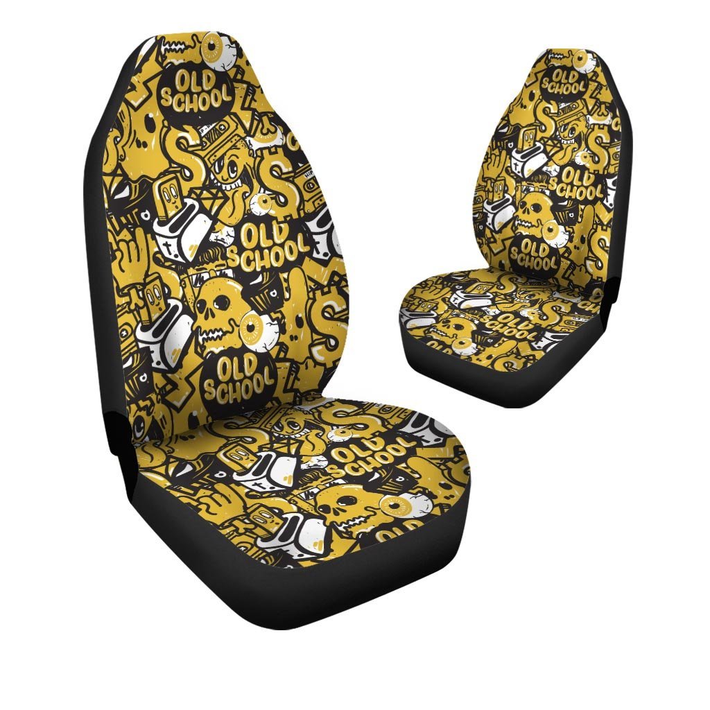 Old School HipHop Print Car Seat Covers-grizzshop