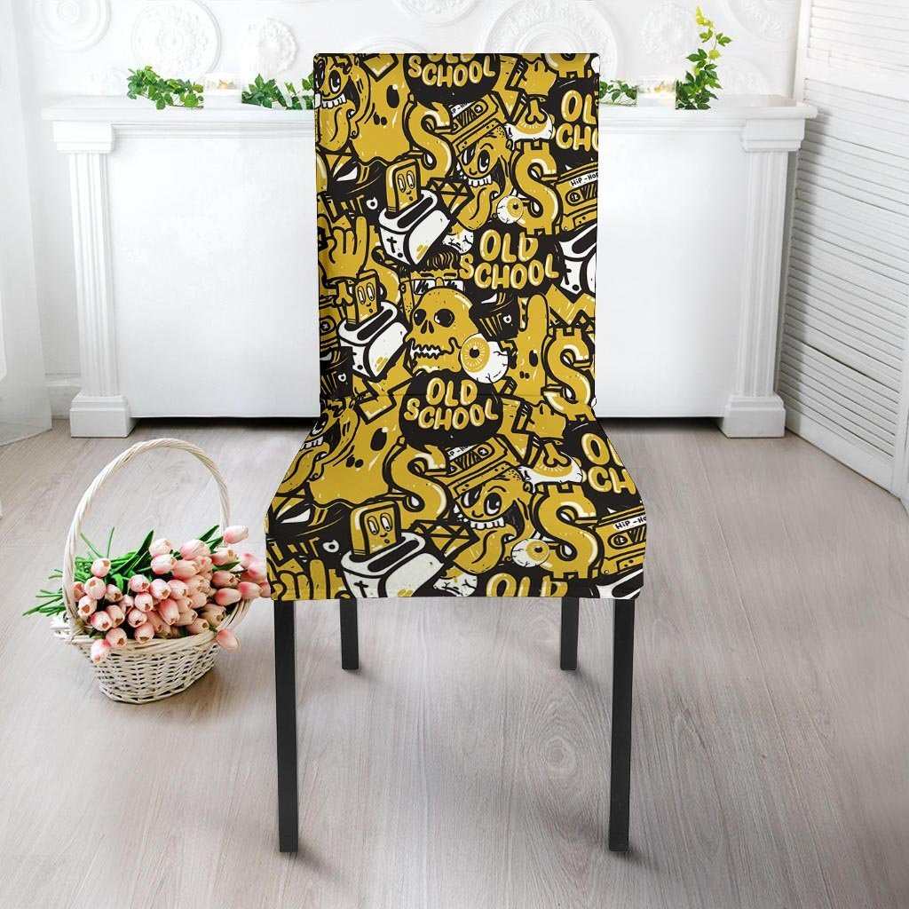 Old School HipHop Print Chair Cover-grizzshop