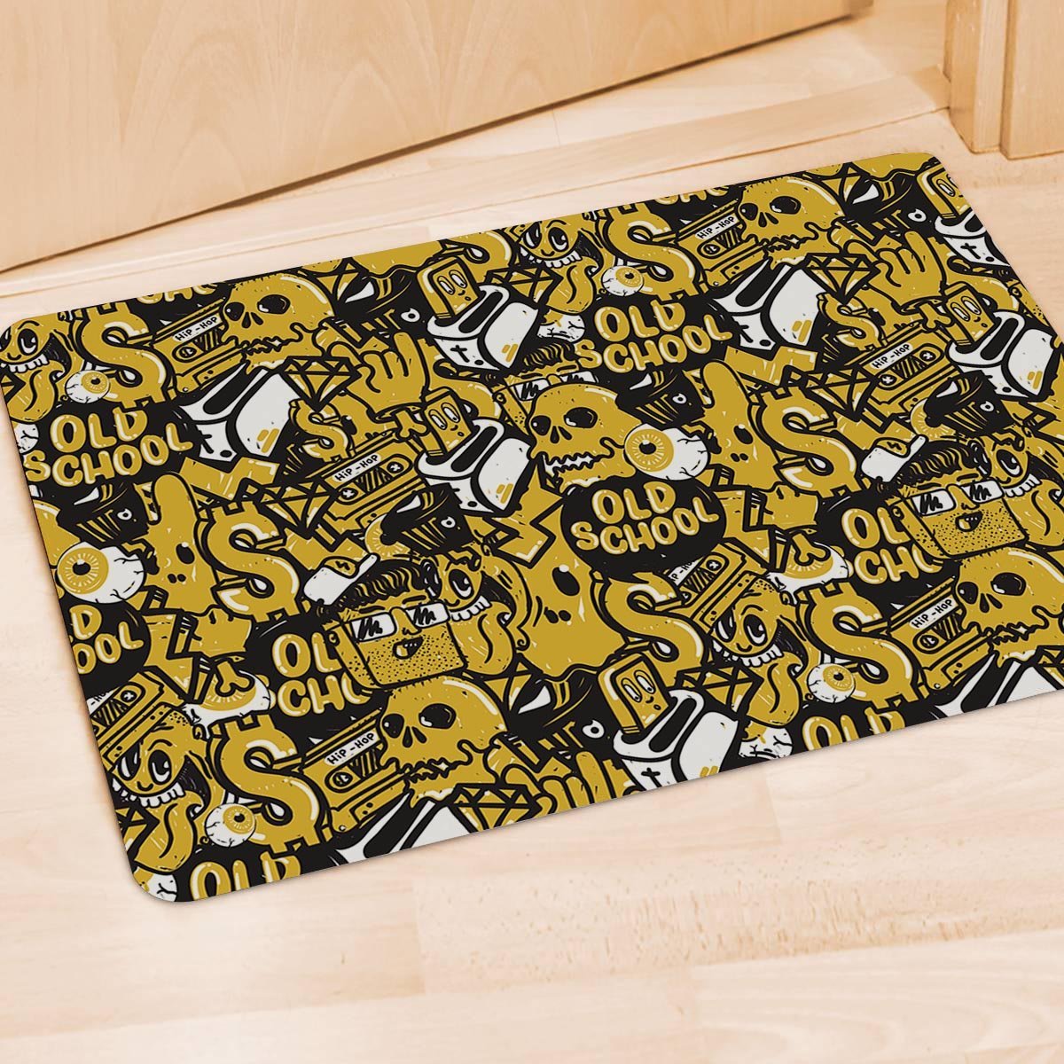Old School HipHop Print Door Mat-grizzshop