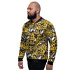 Old School HipHop Print Men's Bomber Jacket-grizzshop